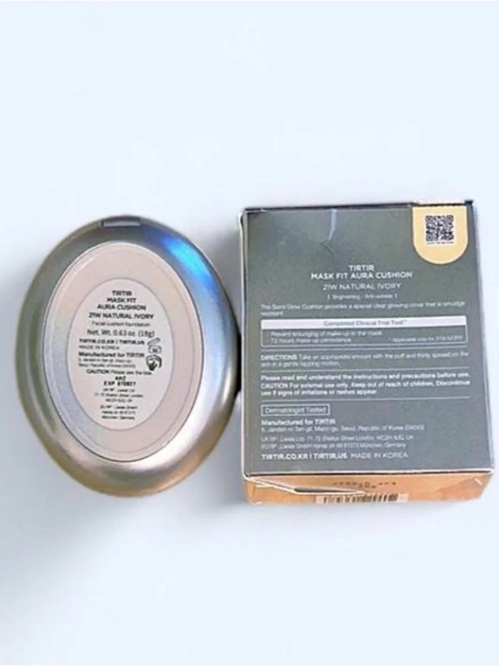 TIRTIR Mask Fit Aura Cushion Foundation – 21W- 0.63oz